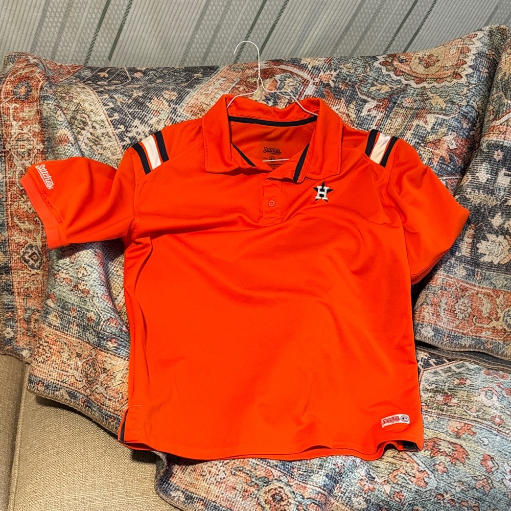 Houston Astros men’s XLarge Orange Polo Shirt